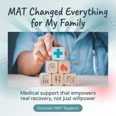 Medical support blocks with healthcare symbols for family recovery.