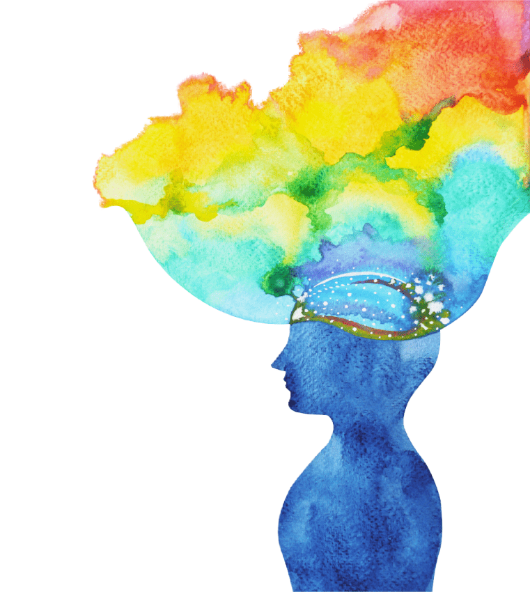 Artistic mental health illustration representing healing and wellness