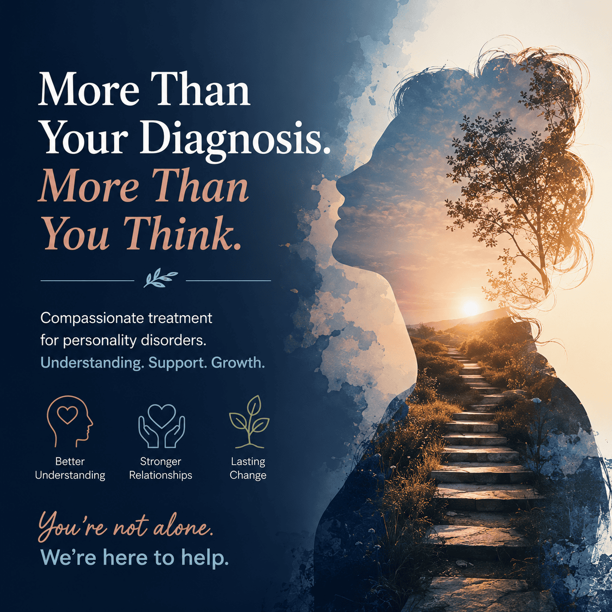 Therapeutic support for personality disorders at TMS & Ketamine clinic.